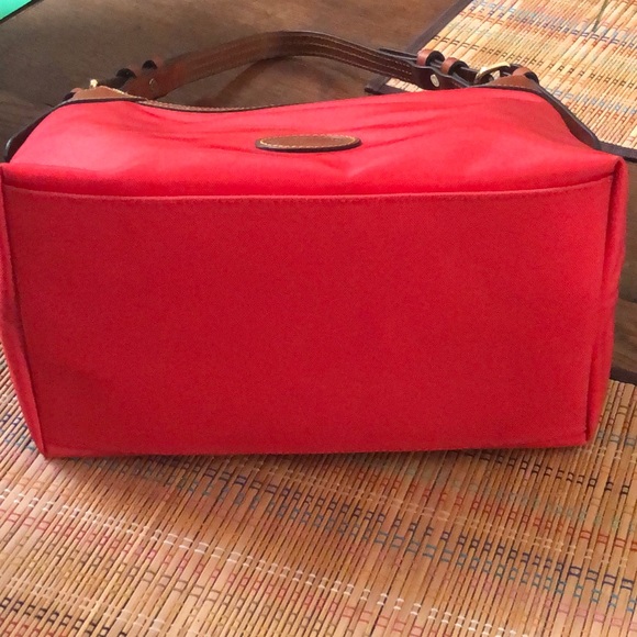 Dooney & Bourke Red Canvas Hobo Shoulder Bag - Picture 9 of 15